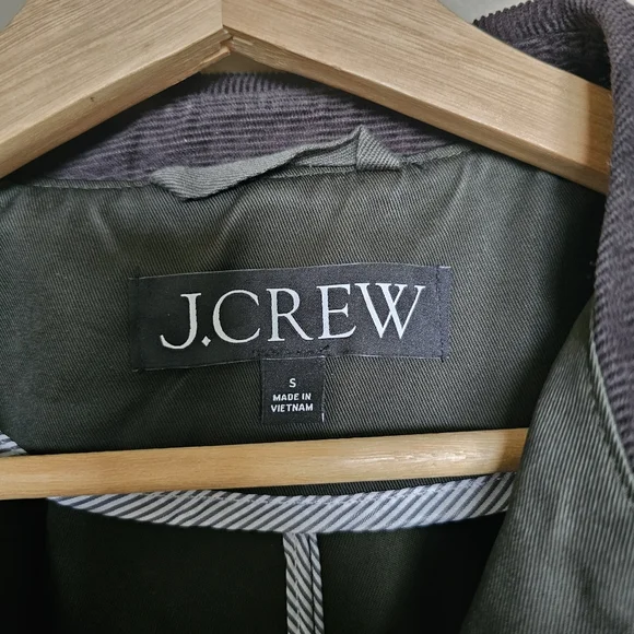 J.Crew Green Cropped Barn Field Jacket For Women Size Small - Picture 6 of 10